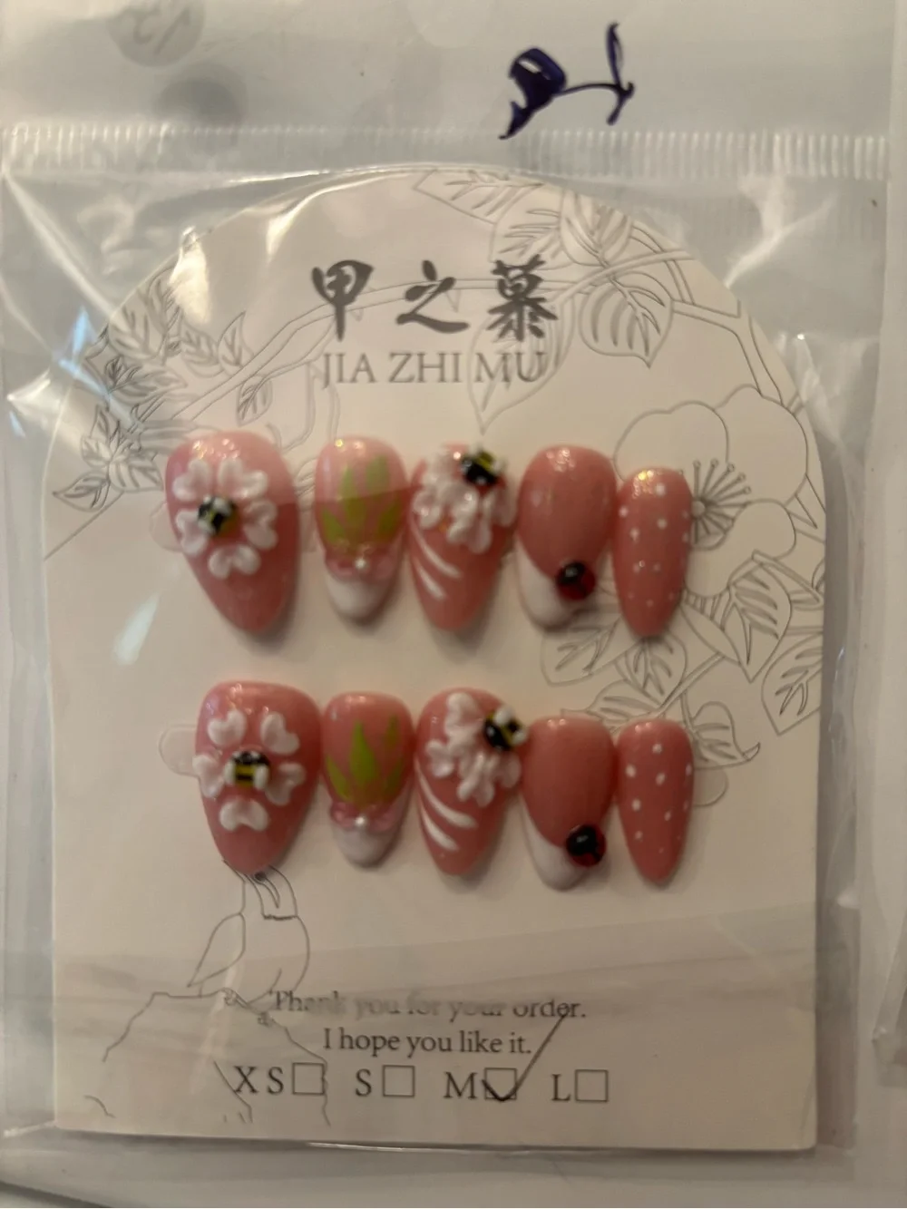 Ladybug Press-On Nail Sets - 3 Pack